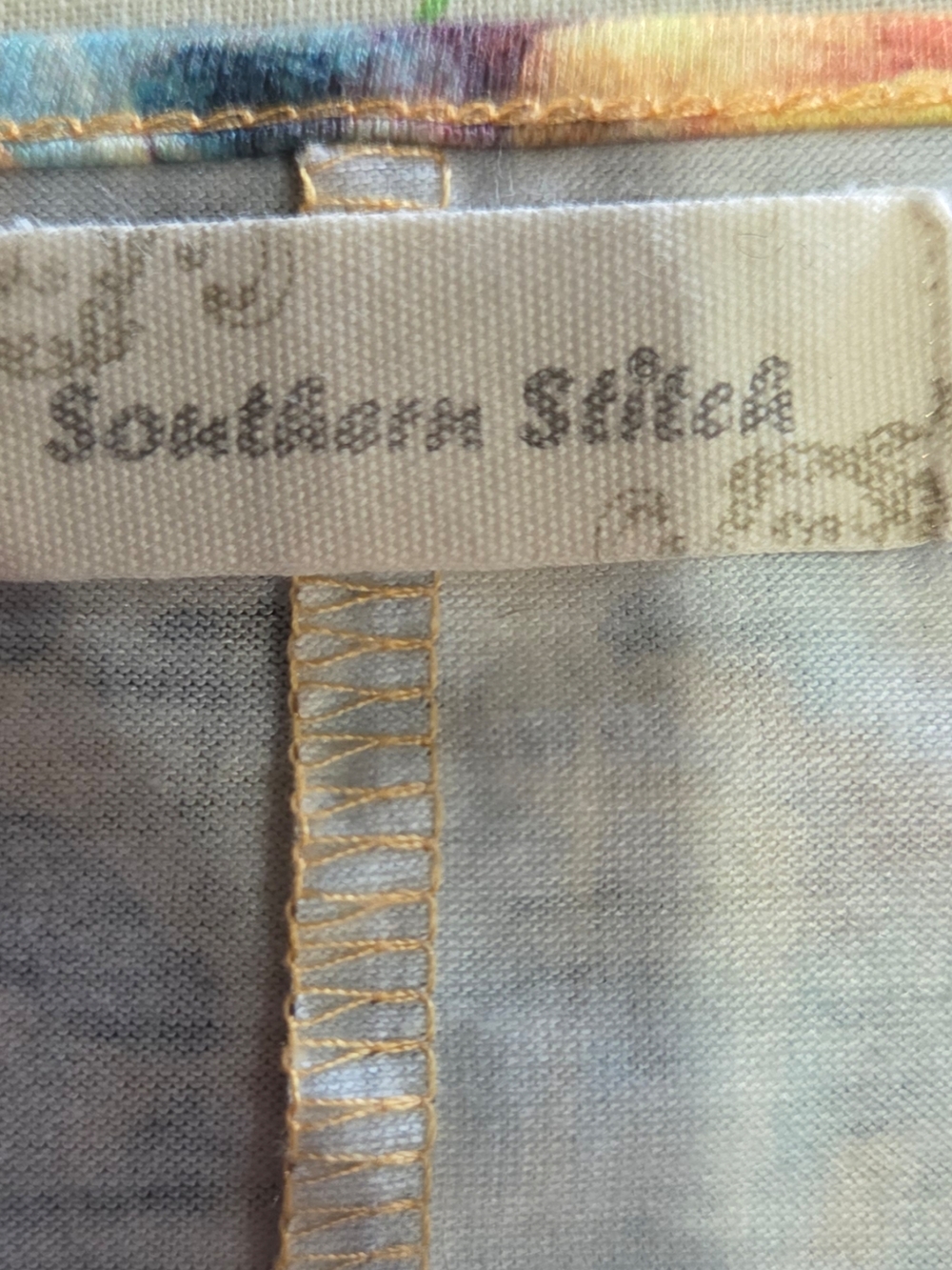 Southern Stitch Sunflower & Leopard Print Short Sleeve Top - Picture 6 of 6